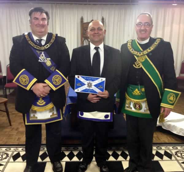 RWM Bro. G King, Candidate and PGM Bro. A Paterson