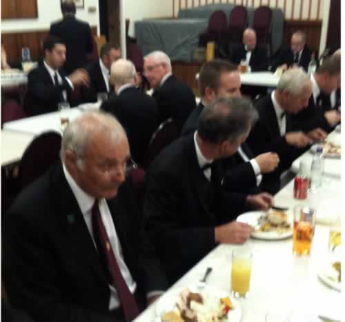 Enjoying the meal Enjoying the meal