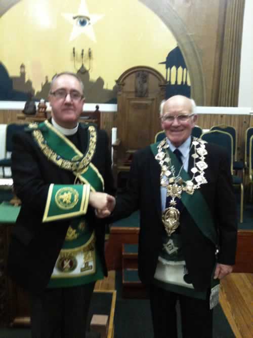 PGM with Brother Stewart President of the Robert Burns World Federation