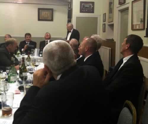 Bro. Jim Finnie gives the toast to Lodge St. Michael
