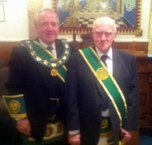 Tom Bradley with Bill Robertson