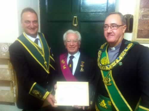 Bro McDonald with SPGM G Ramsay and PGM A Paterson