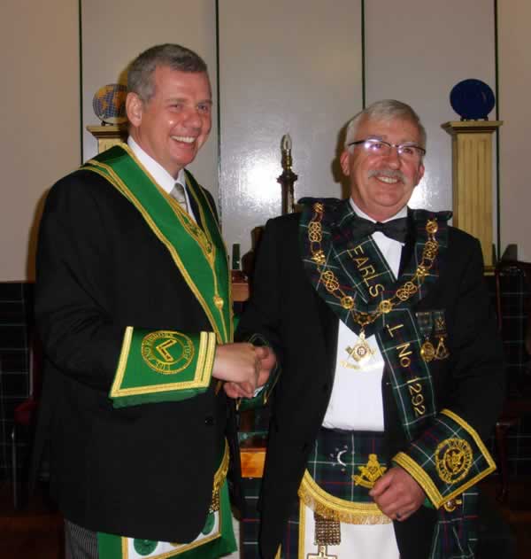 SPGM with RWM Bro. Leonard Lindsay SPGM with RWM Bro. Leonard Lindsay