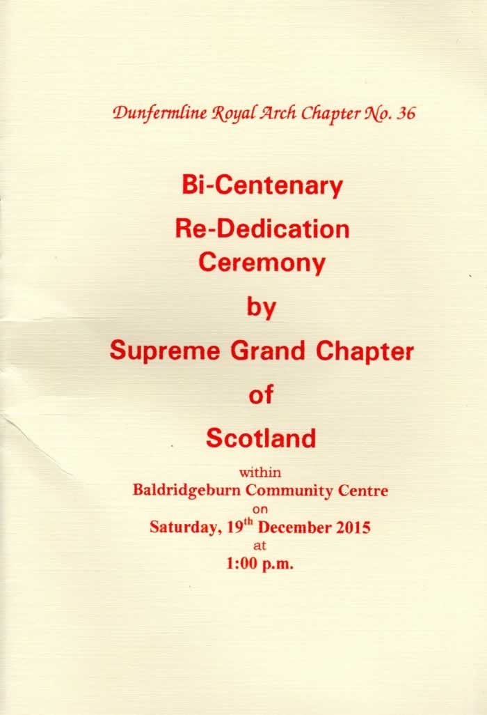 Rededication Ceremony